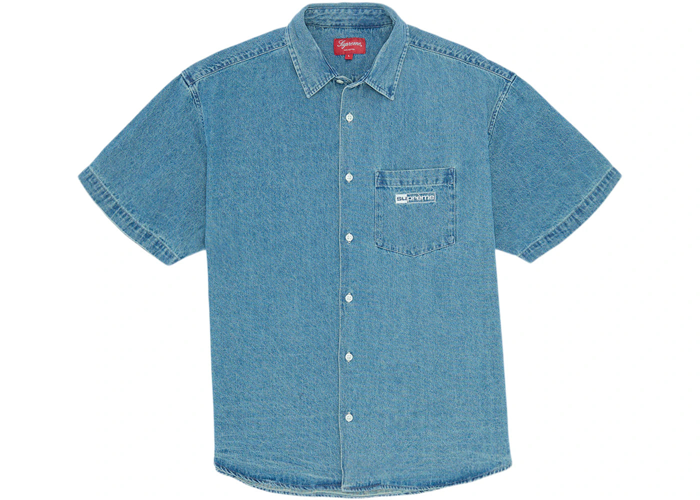 Supreme Invert Denim S/S Shirt Blue