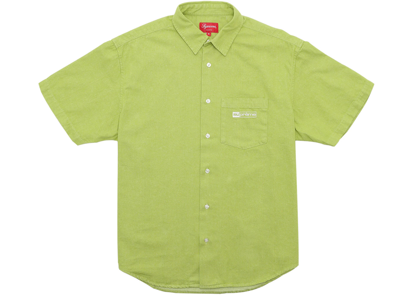 Supreme Invert Denim S/S Shirt Lime