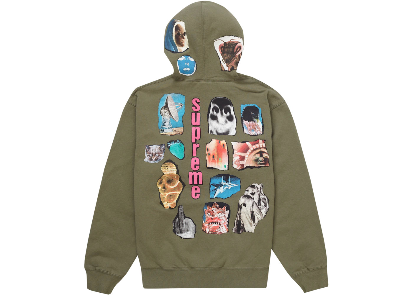Supreme Invert Hooded Sweatshirt Light Olive