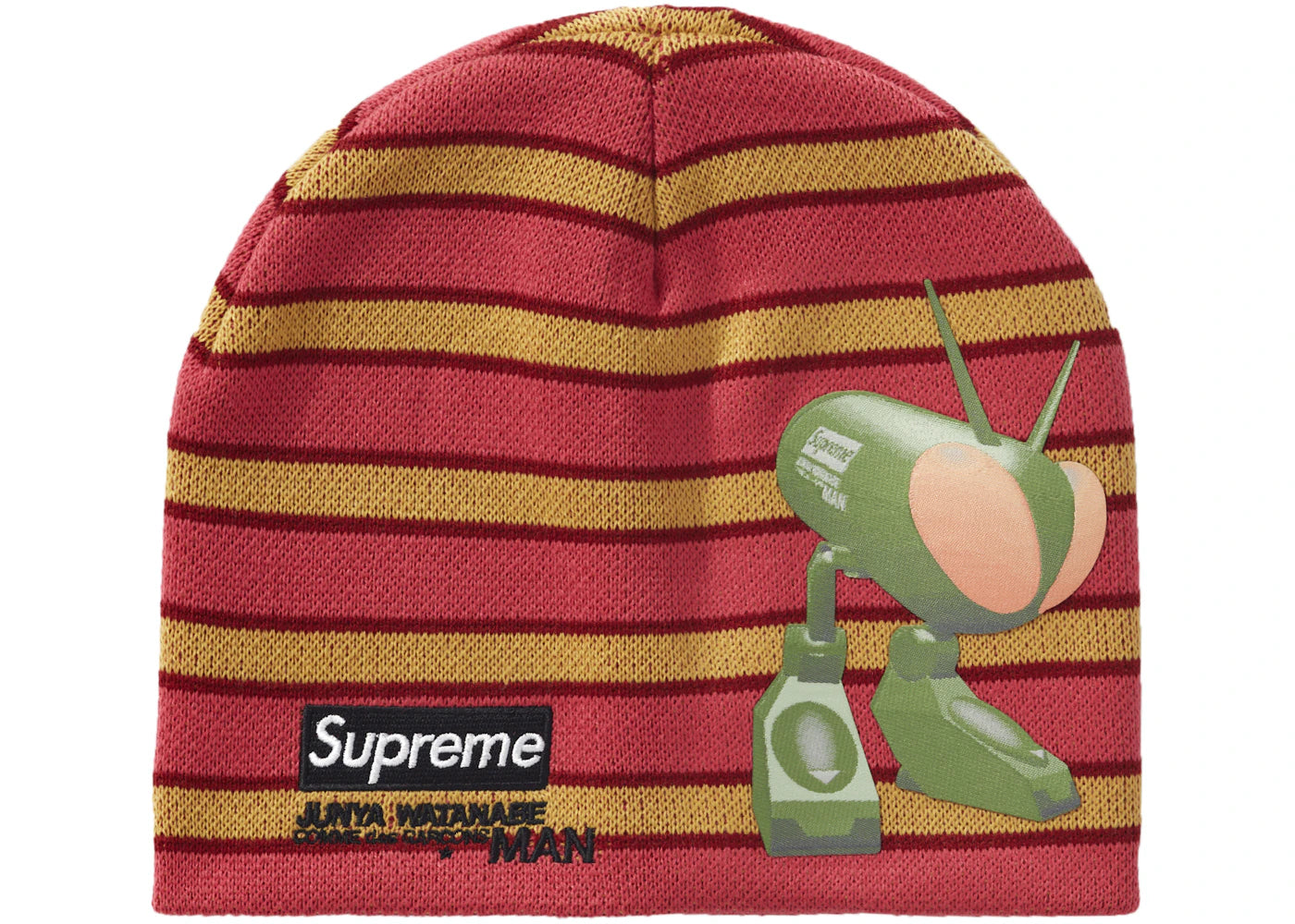 Supreme JUNYA WATANABE CDG MAN Beanie Red Stripe