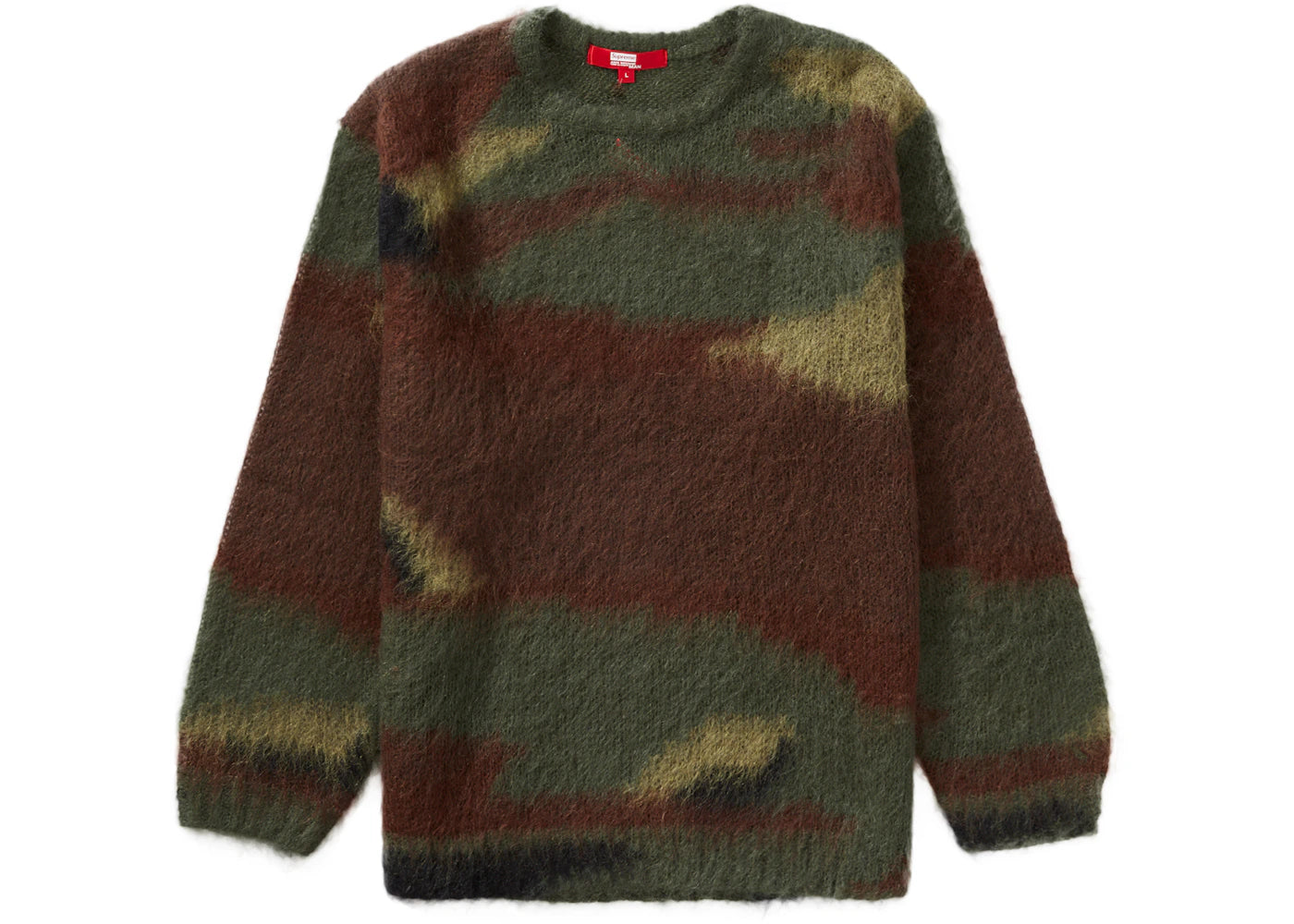 Supreme JUNYA WATANABE CDG MAN Brushed Camo Sweater Olive