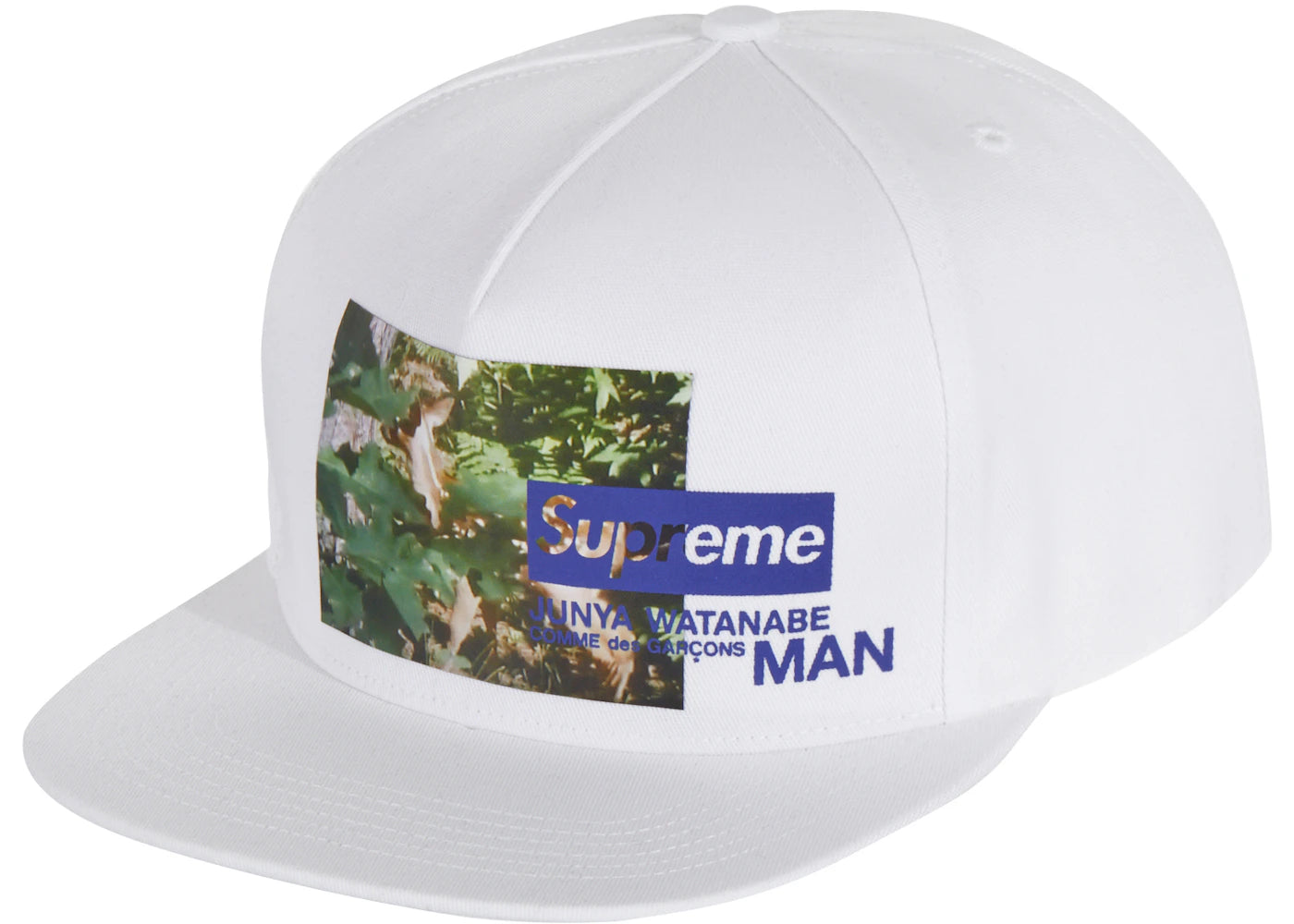 Supreme JUNYA WATANABE CDG MAN Nature 5-Panel Hat White