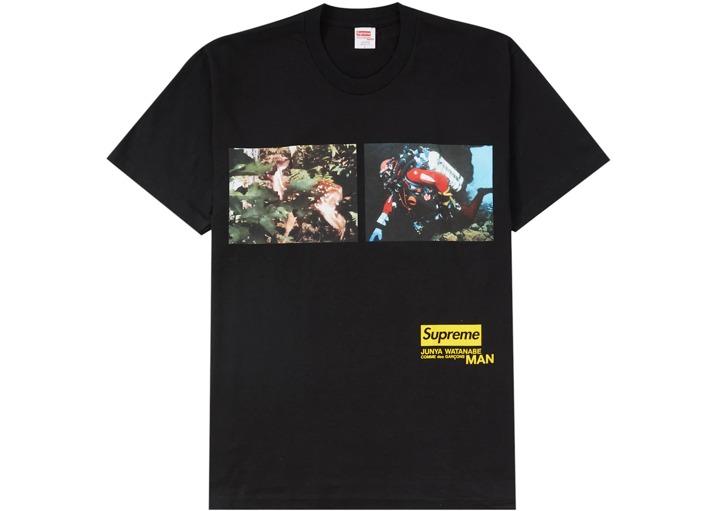 Supreme JUNYA WATANABE CDG MAN Nature Tee Black