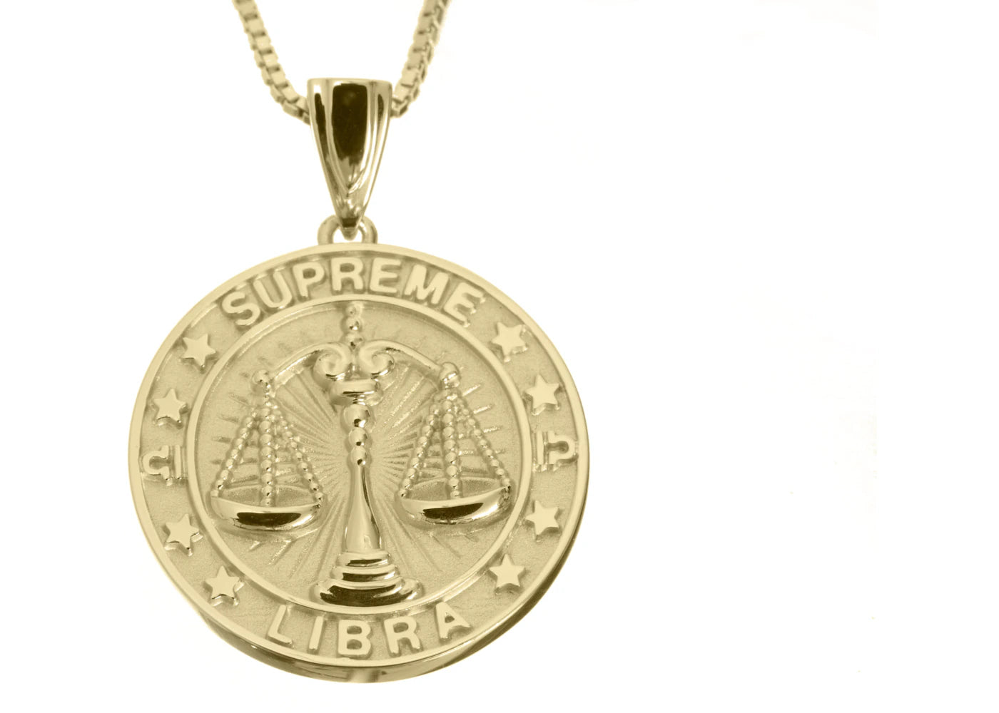 Supreme Jacob&Co Libra Zodiac Pendant 14K Gold