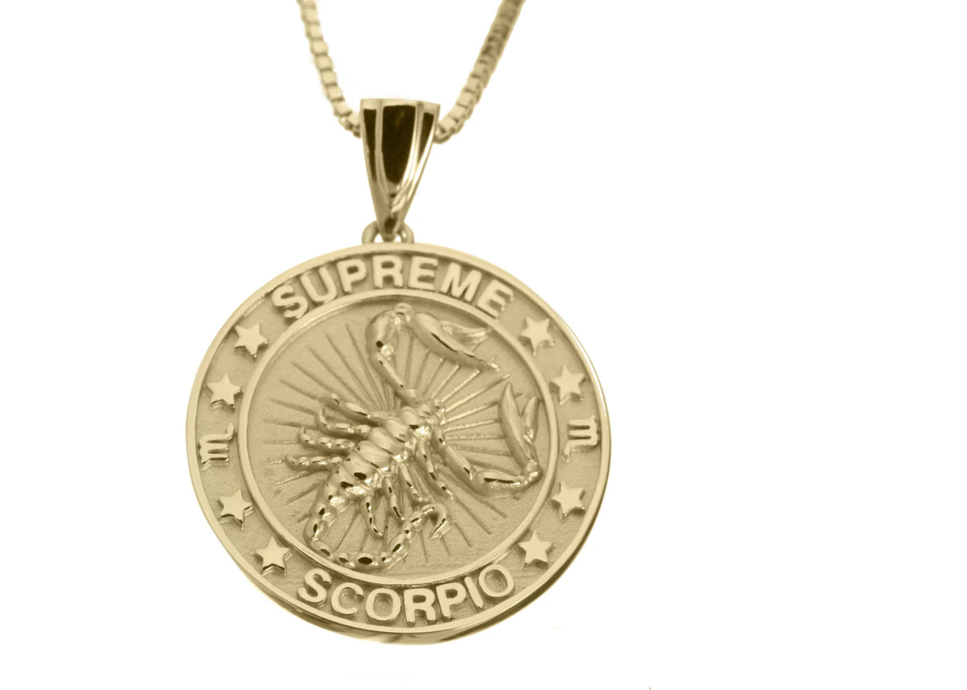 Supreme Jacob&Co Scorpio Zodiac Pendant 14K Gold