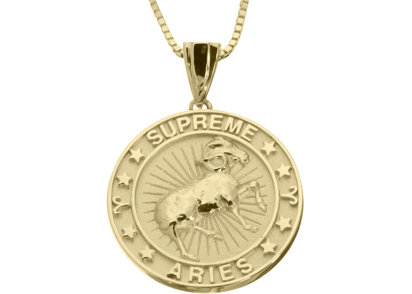 Supreme Jacob&Co Aries Ram Zodiac Pendant 14K Gold