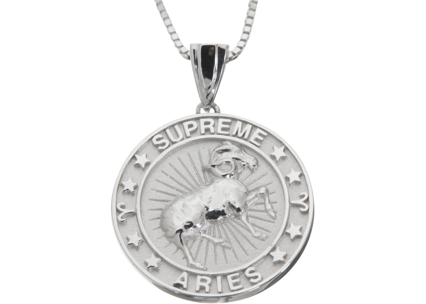 Supreme Jacob&Co Aries Zodiac Pendant Sterling Silver