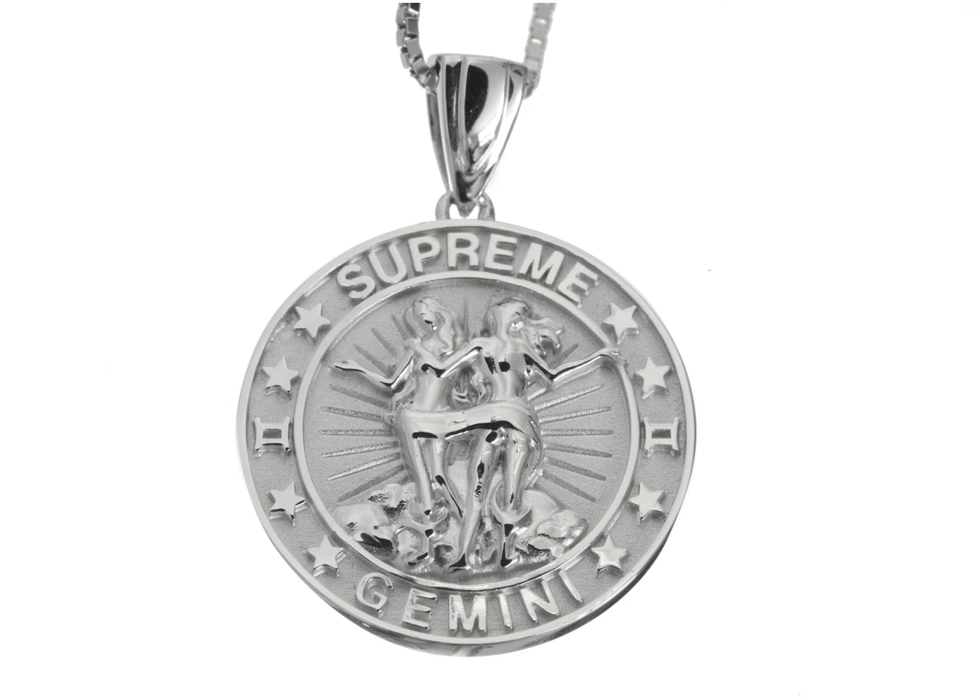 Supreme Jacob&Co Gemini Zodiac Pendant Sterling Silver