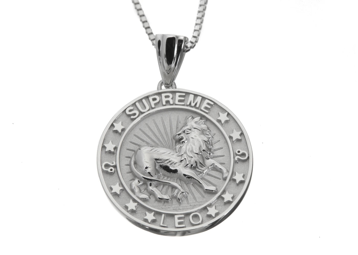 Supreme Jacob&Co Leo Zodiac Pendant Sterling Silver