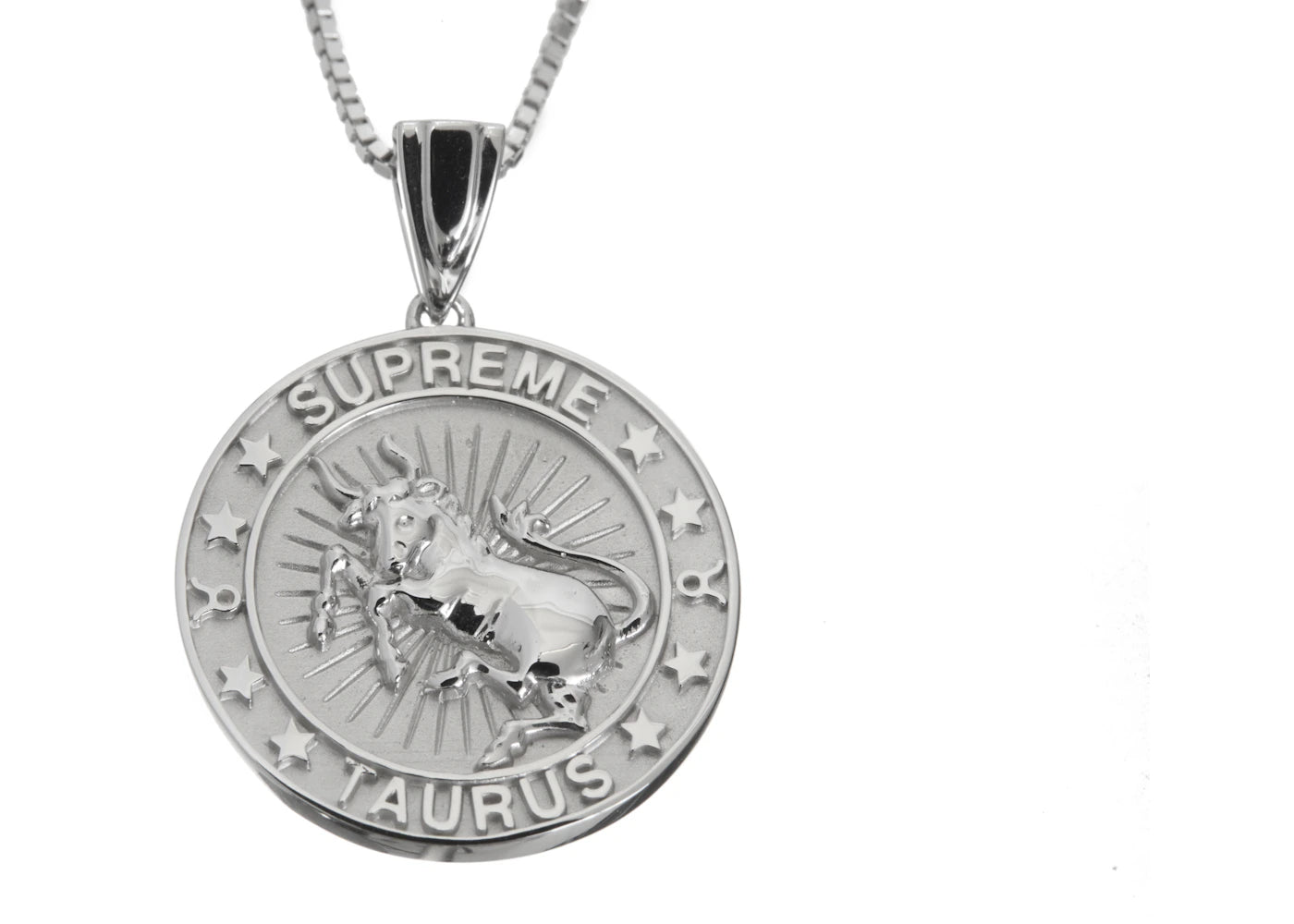 Supreme Jacob&Co Taurus Zodiac Pendant Silver
