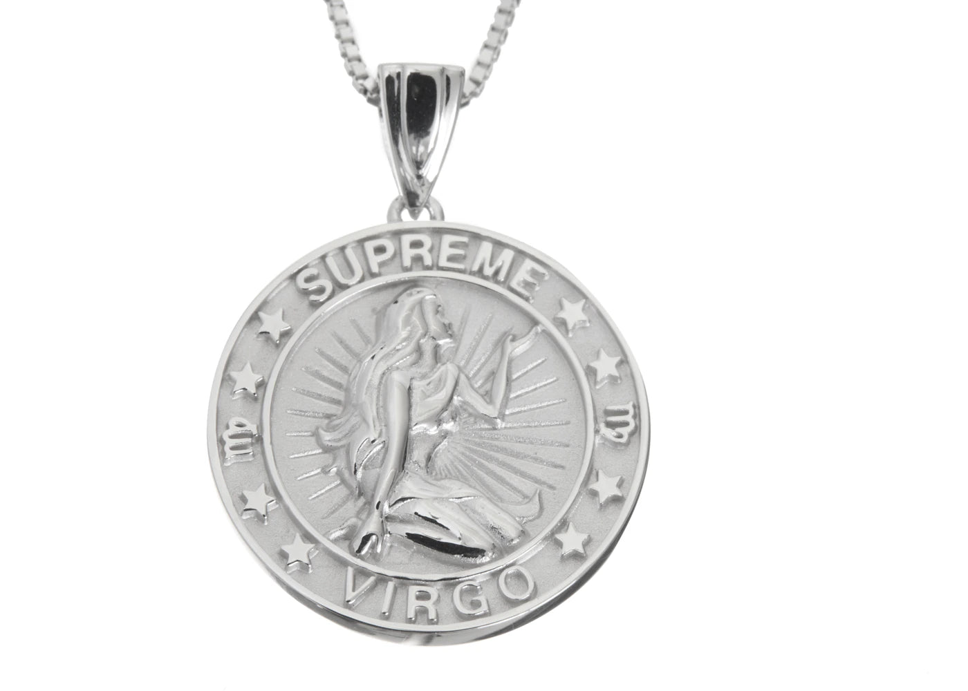 Supreme Jacob&Co Virgo Zodiac Pendant Sterling Silver