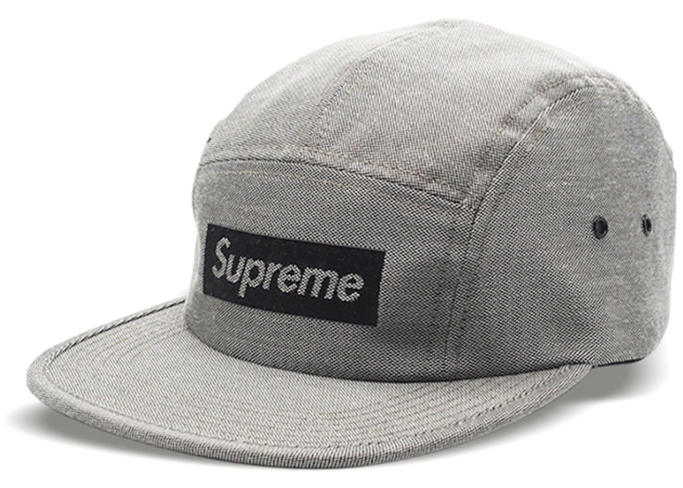 Supreme Jacquard Box Logo Camp Cap Black