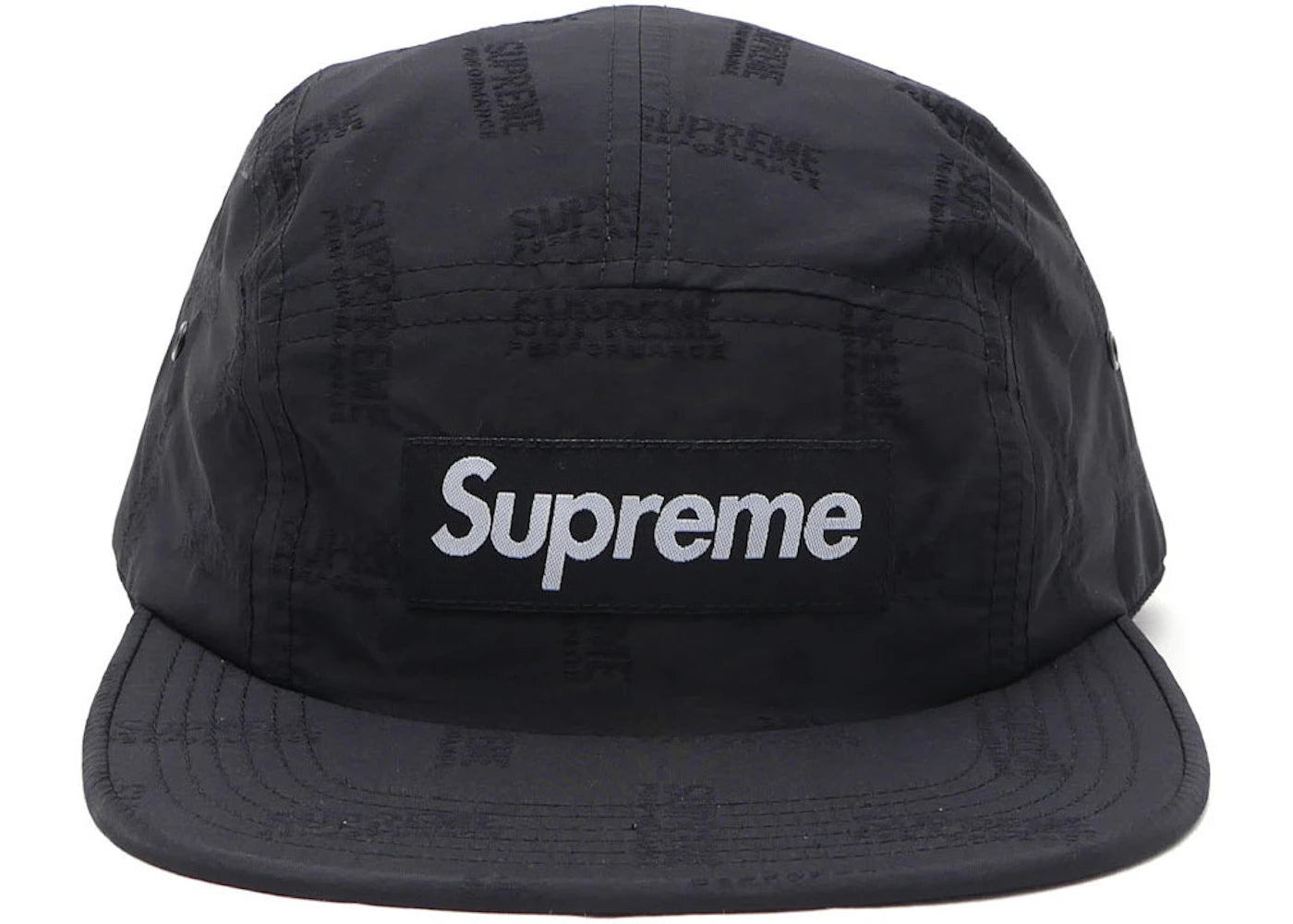 Supreme Jacquard Camp Cap Black