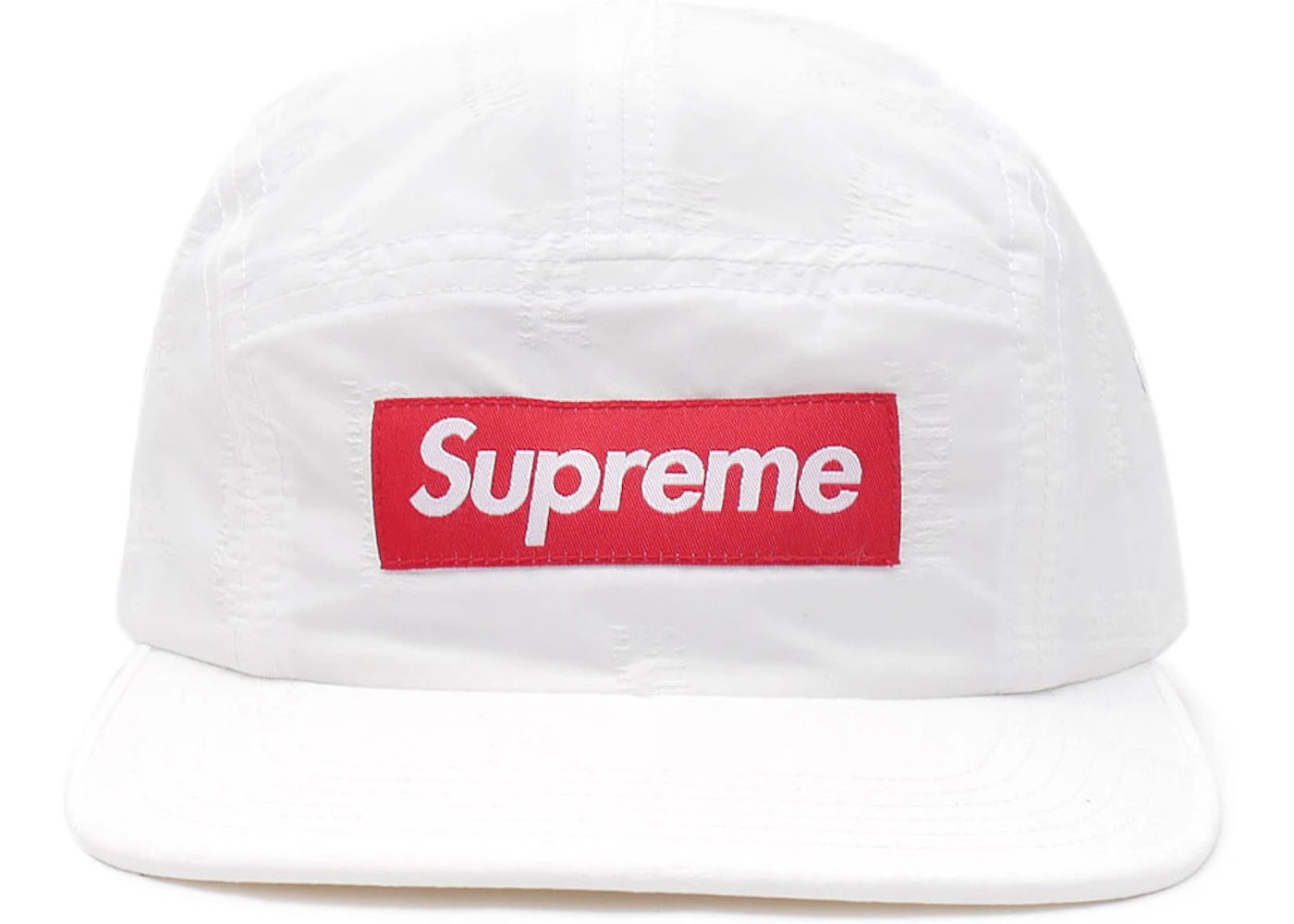 Supreme Jacquard Camp Cap White