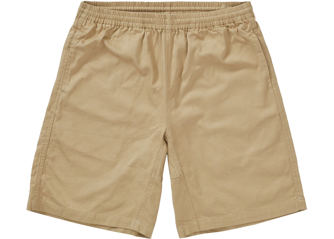 Supreme Jacquard Logo Twill Short Tan