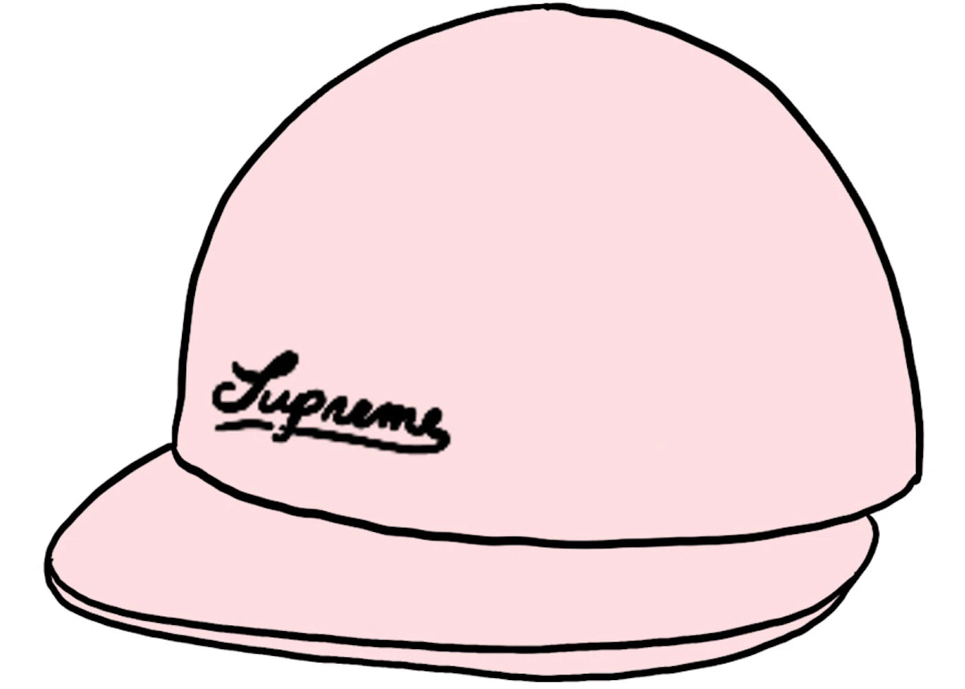 Supreme Jacquard Logos Denim 6-Panel Pink