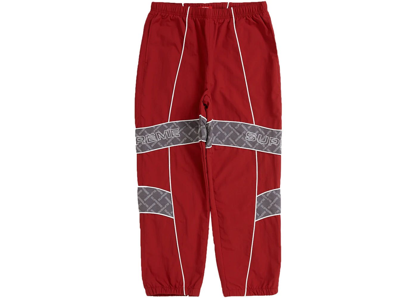 Supreme Jacquard Panel Track Pant Red