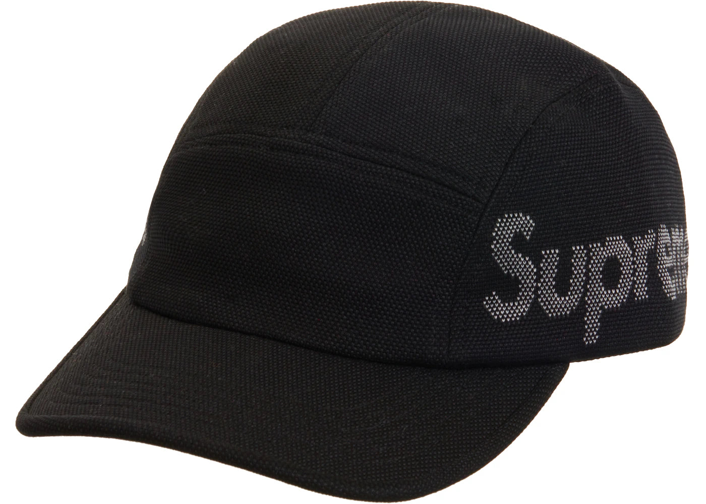 Supreme Jacquard Pique Camp Cap Black