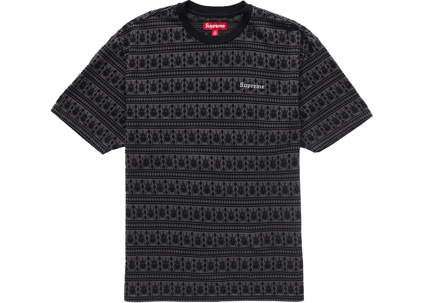 Supreme Jacquard Scarab S/S Top Black