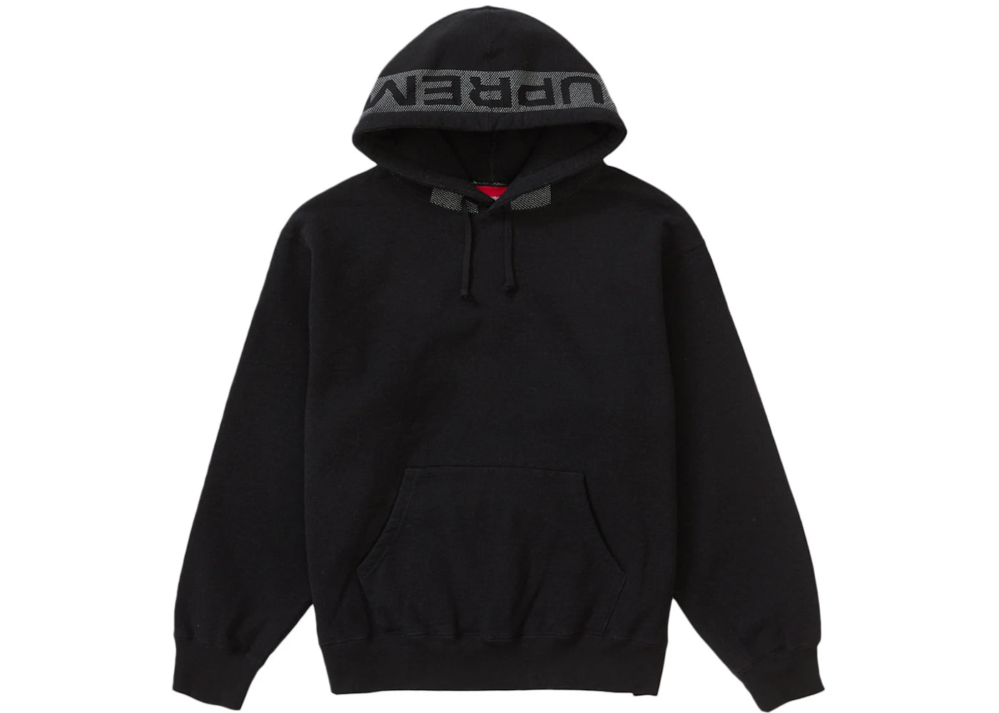 Supreme Jacquard Stripe Hooded Sweatshirt Black