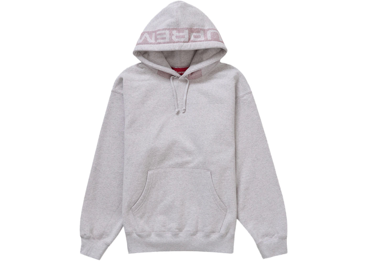 Supreme Jacquard Stripe Hooded Sweatshirt Ash Grey