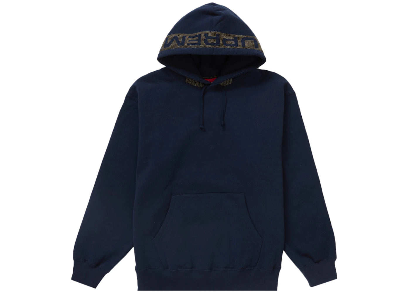 Supreme Jacquard Stripe Hooded Sweatshirt Navy