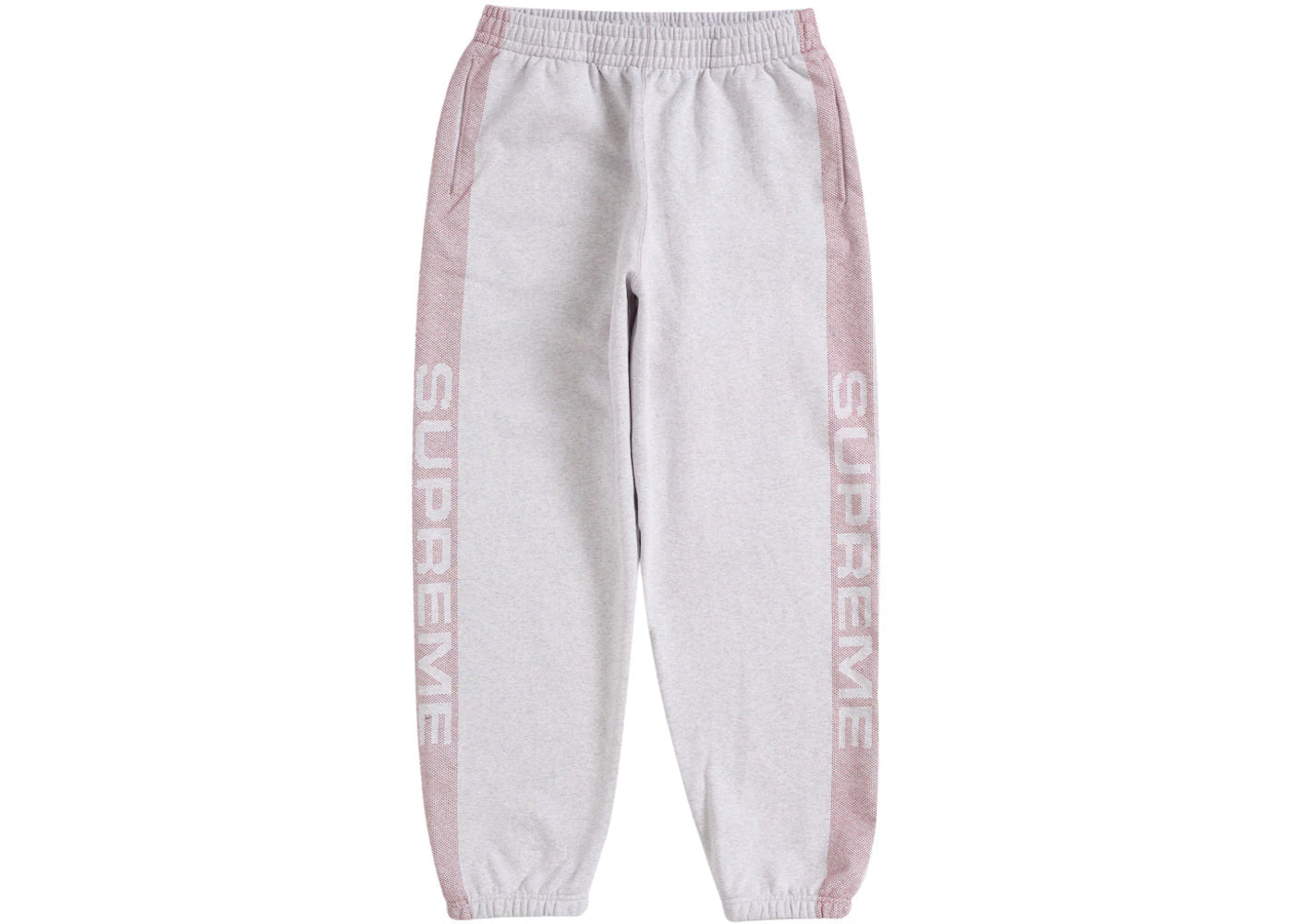 Supreme Jacquard Stripe Sweatpant Ash Grey