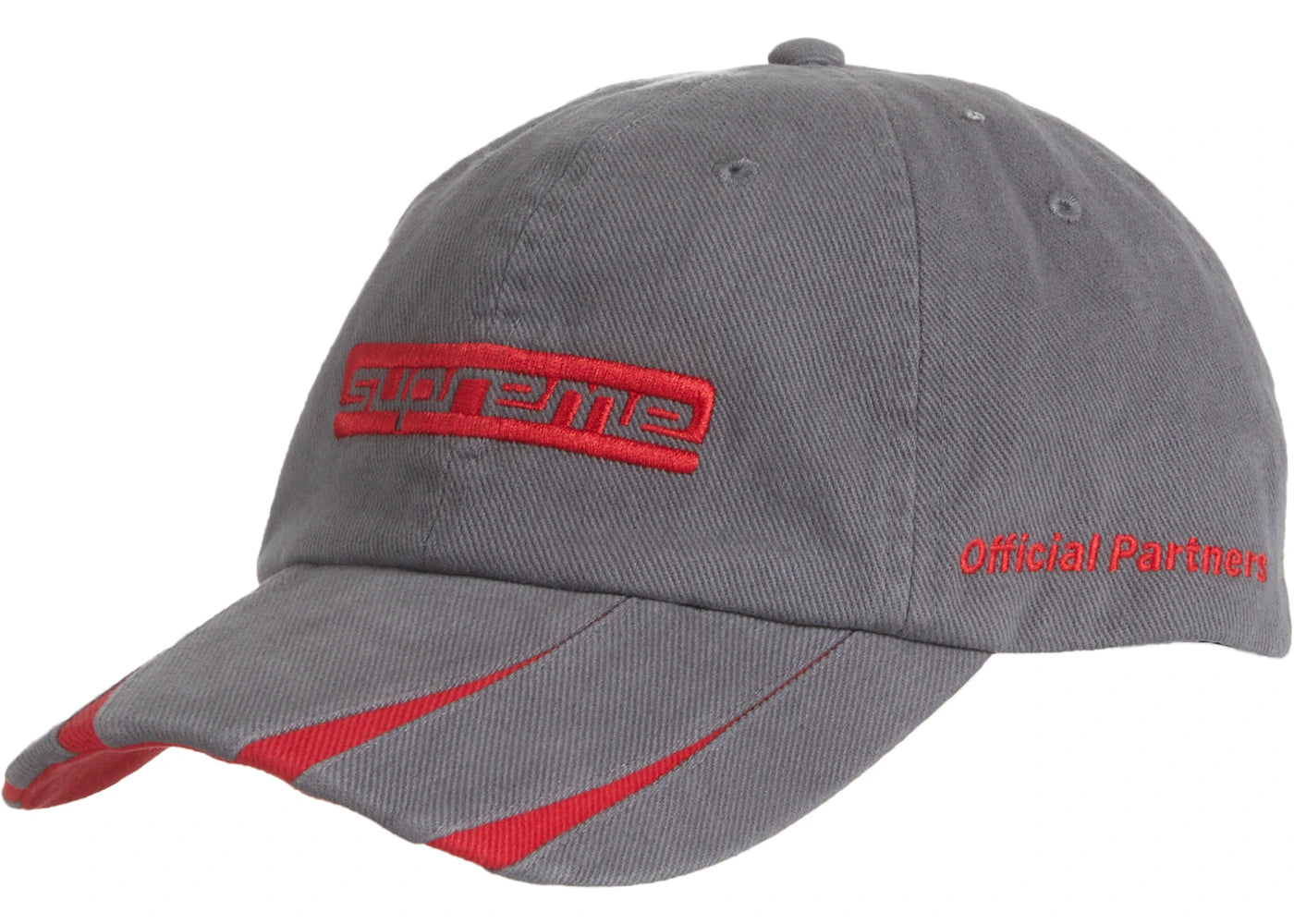 Supreme Jagged Visor 6-Panel Grey