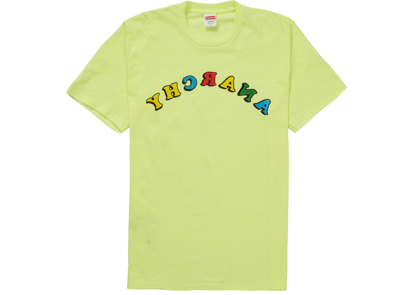 Supreme Jamie Reid Anarchy Tee Bright Yellow