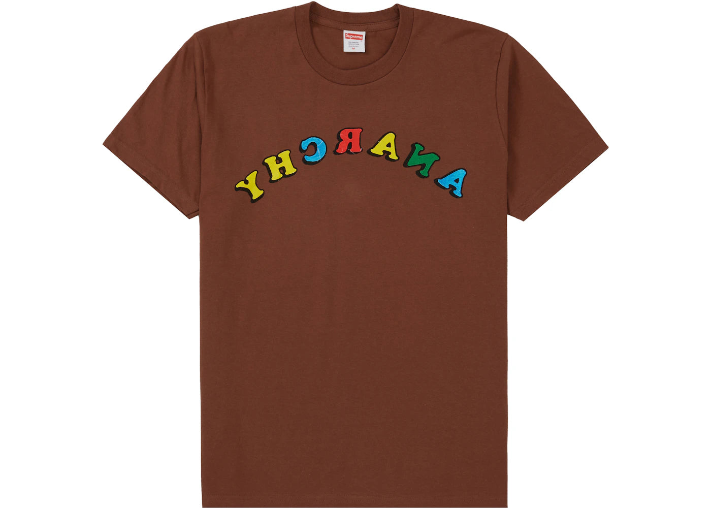 Supreme Jamie Reid Anarchy Tee Brown