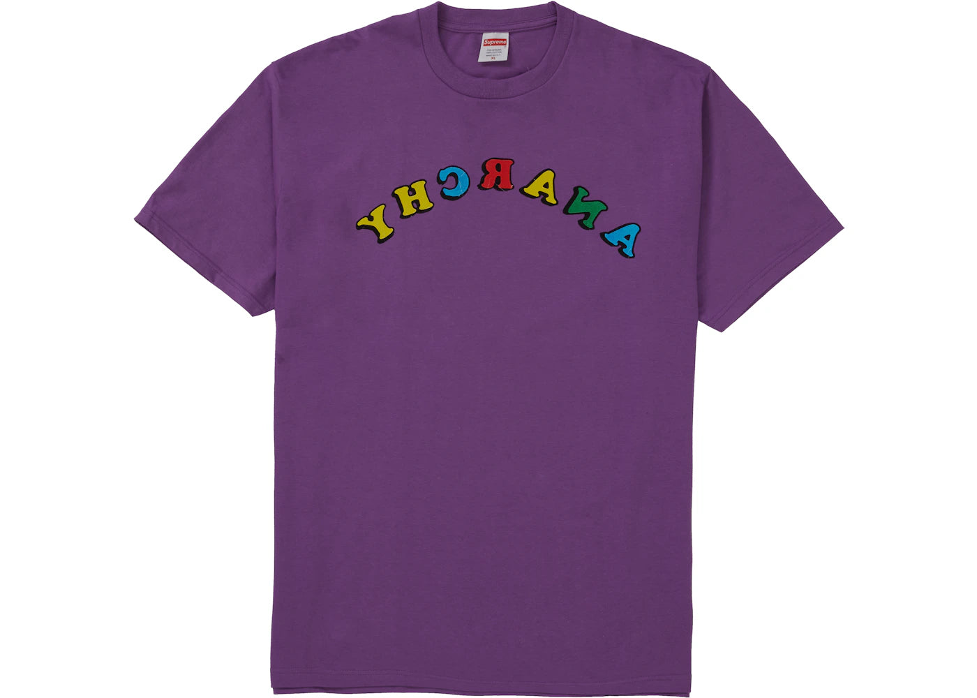 Supreme Jamie Reid Anarchy Tee Purple