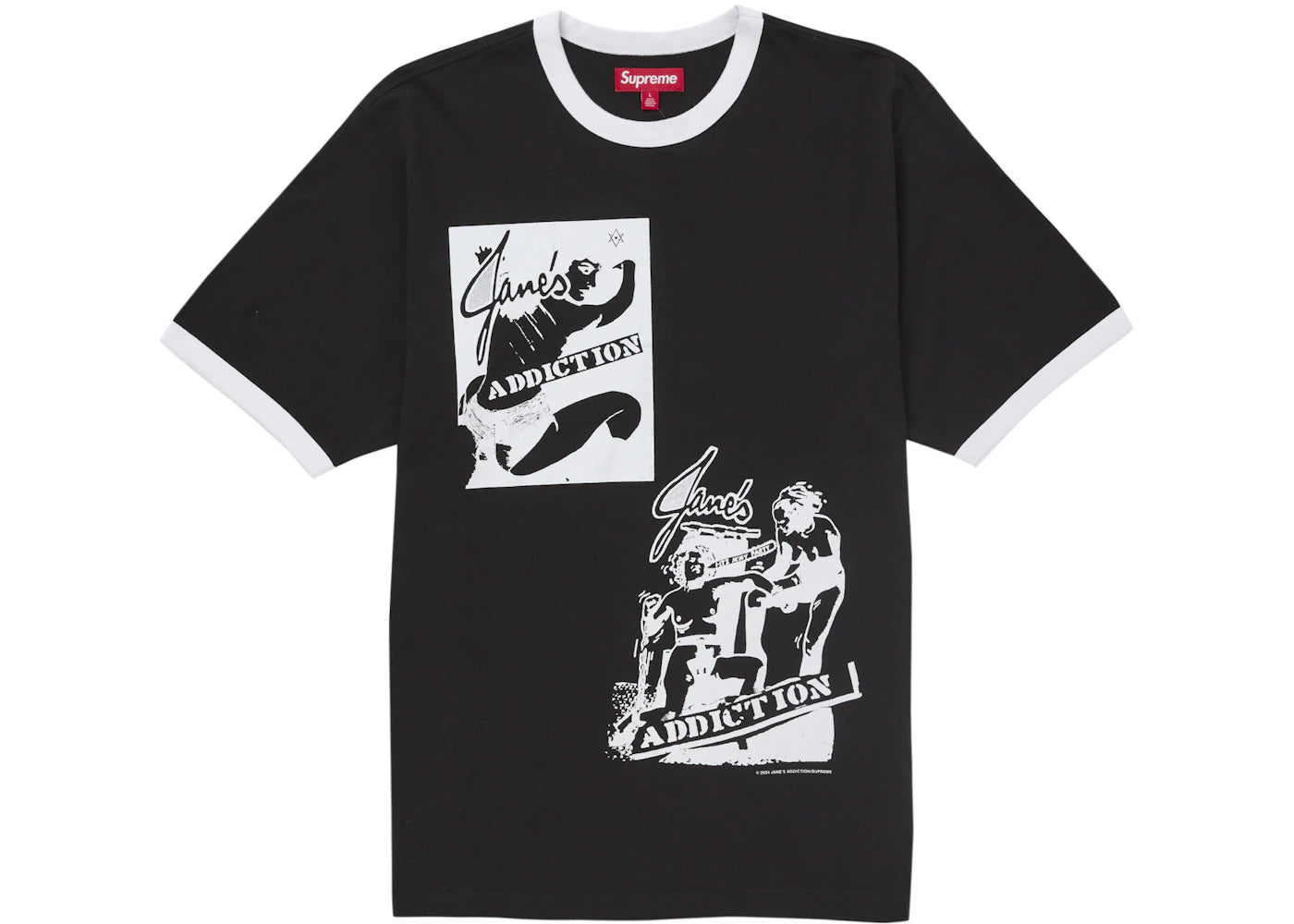 Supreme Jane’s Addiction Ringer Tee Black