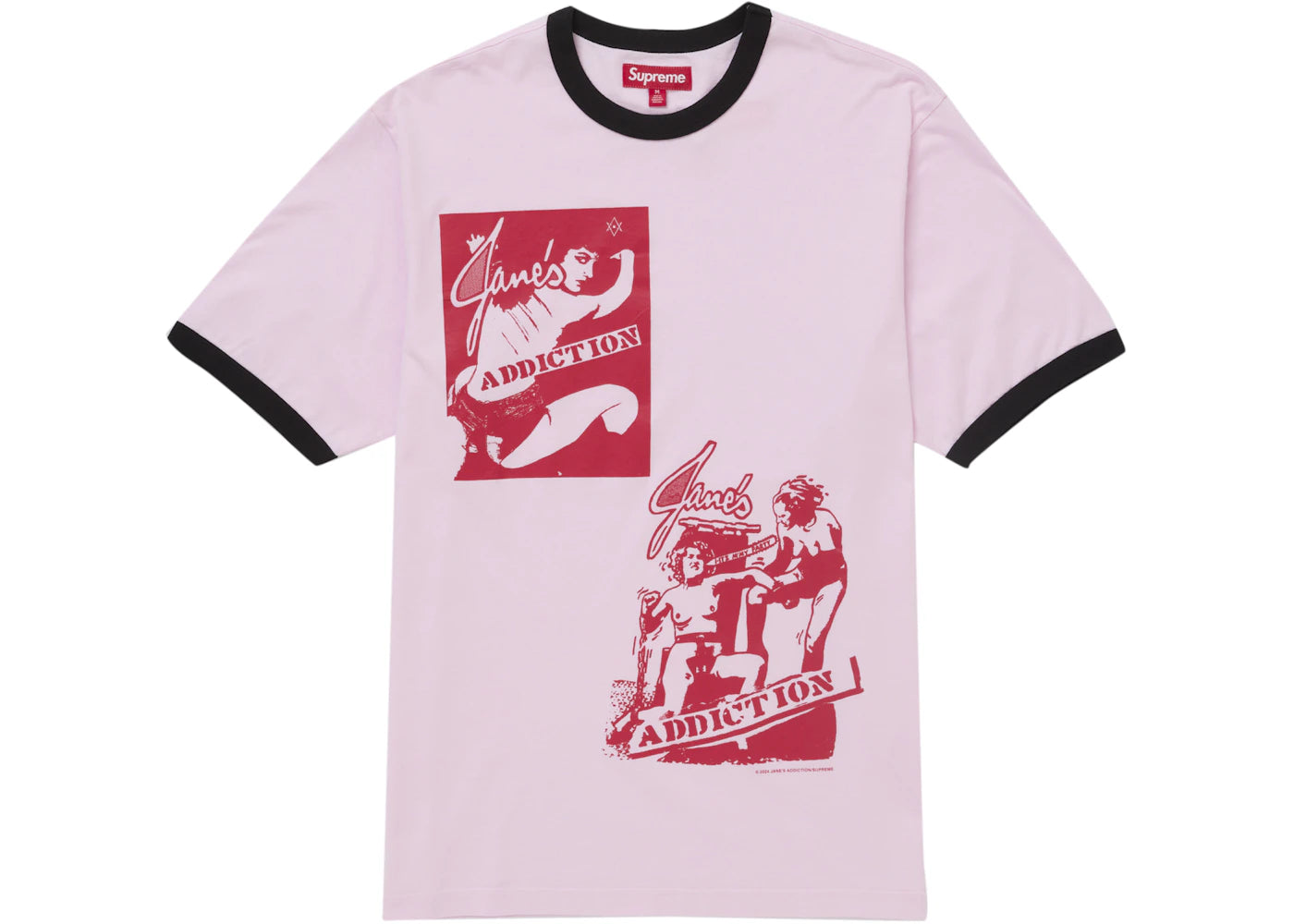 Supreme Jane’s Addiction Ringer Tee Pink