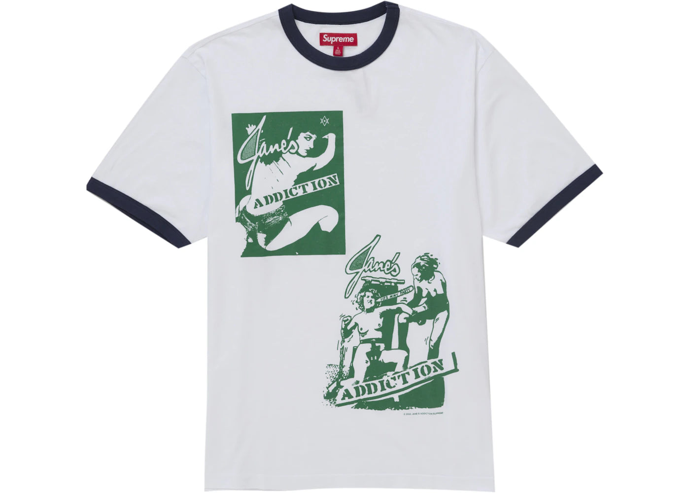 Supreme Jane’s Addiction Ringer Tee White