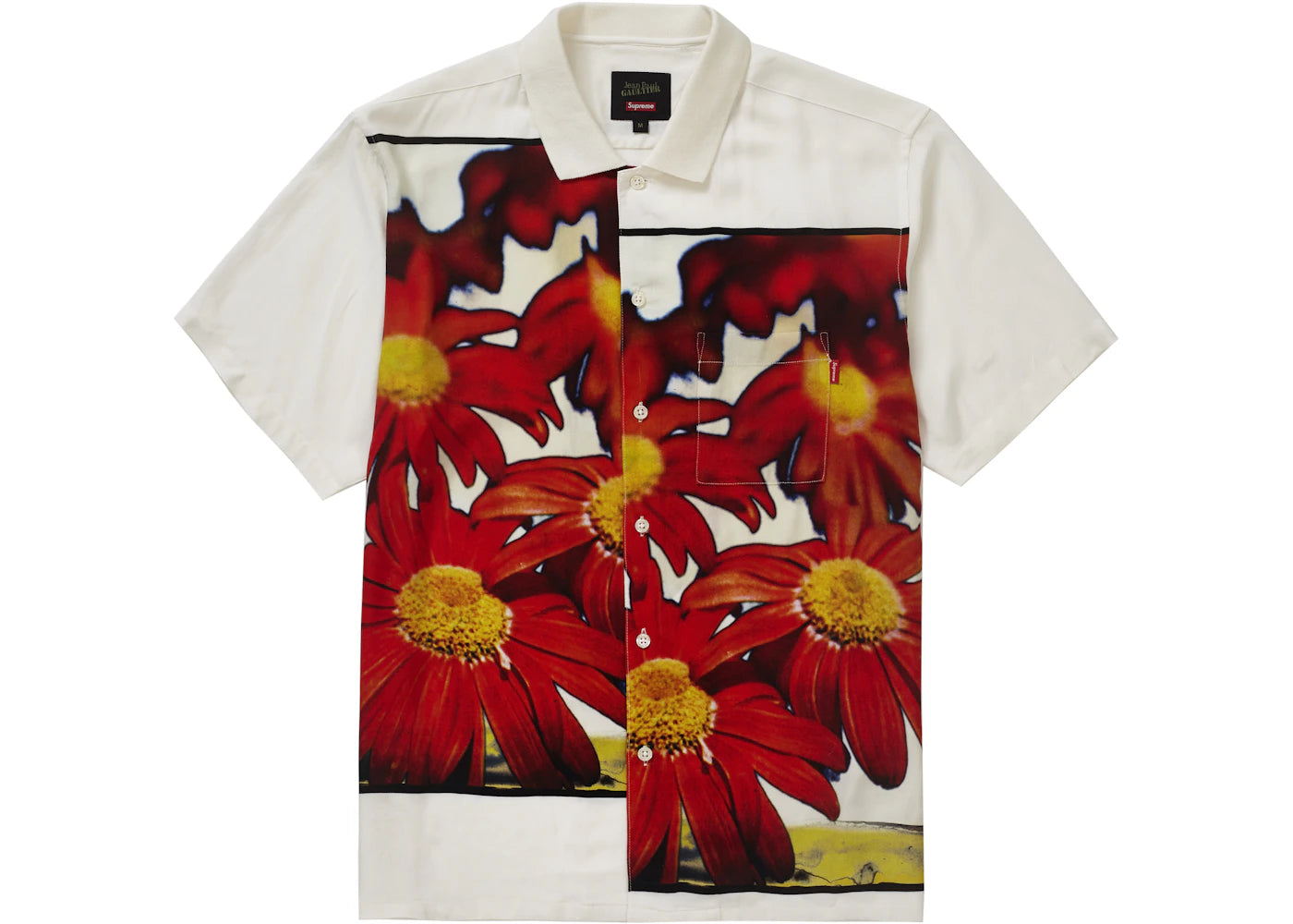 Supreme Jean Paul Gaultier Flower Power Rayon Shirt White