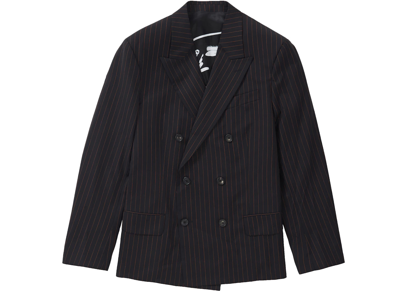 Supreme Jean Paul Gaultier Pinstripe Double Breasted Blazer Black