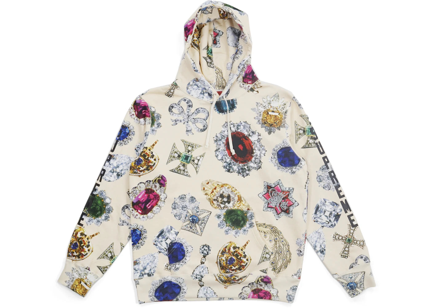 Supreme Jewels Hooded Sweatshirt Cream