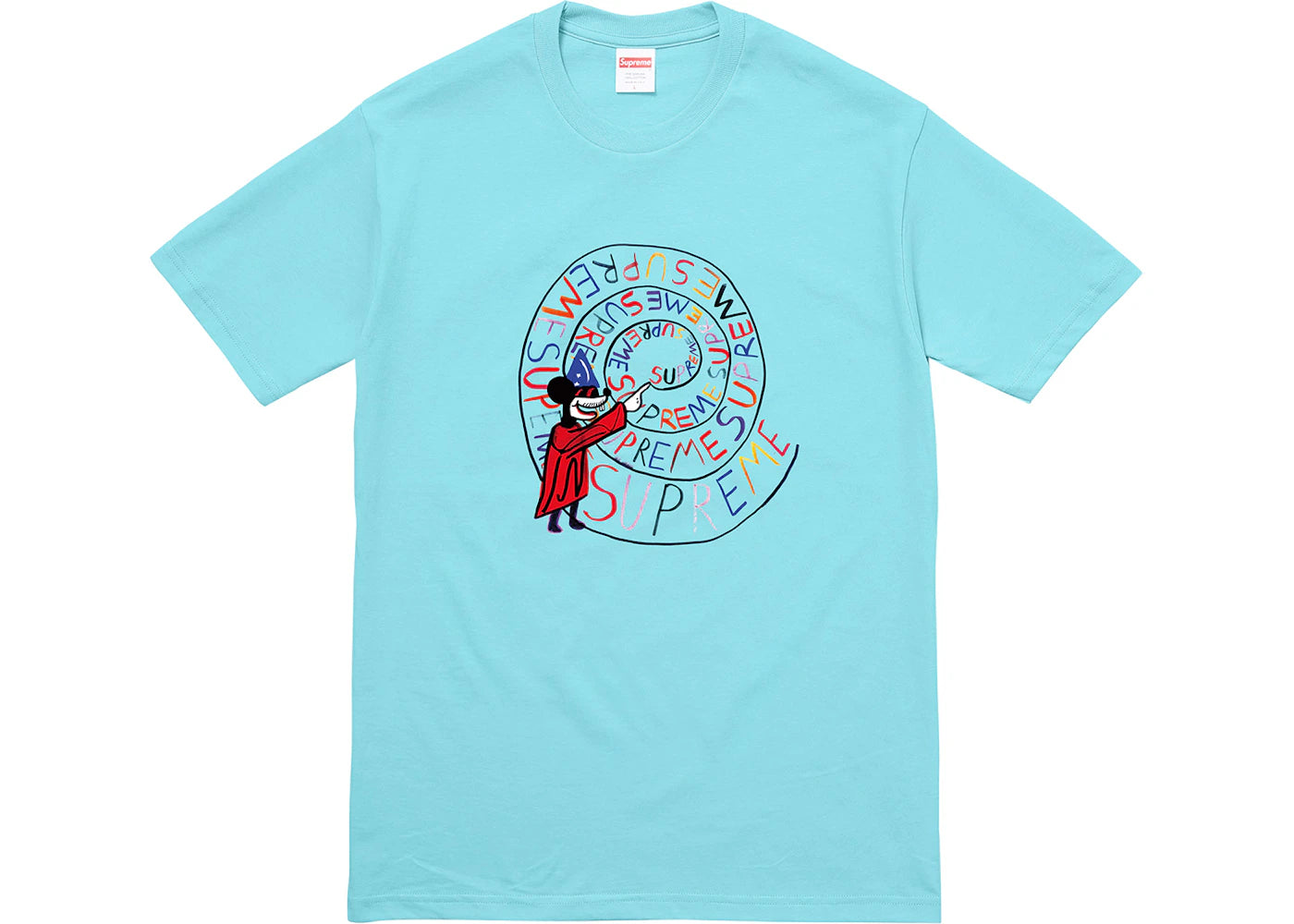 Supreme Joe Roberts Swirl Tee Aqua