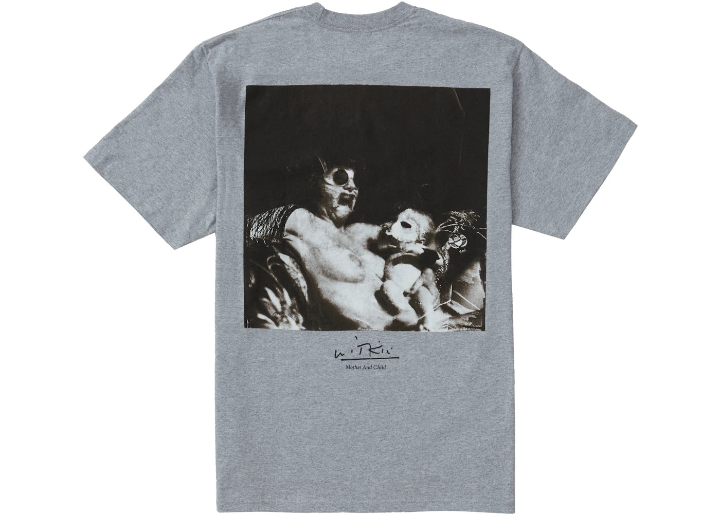 Supreme Joel-Peter Witkin Mother and Child Tee Heather Grey