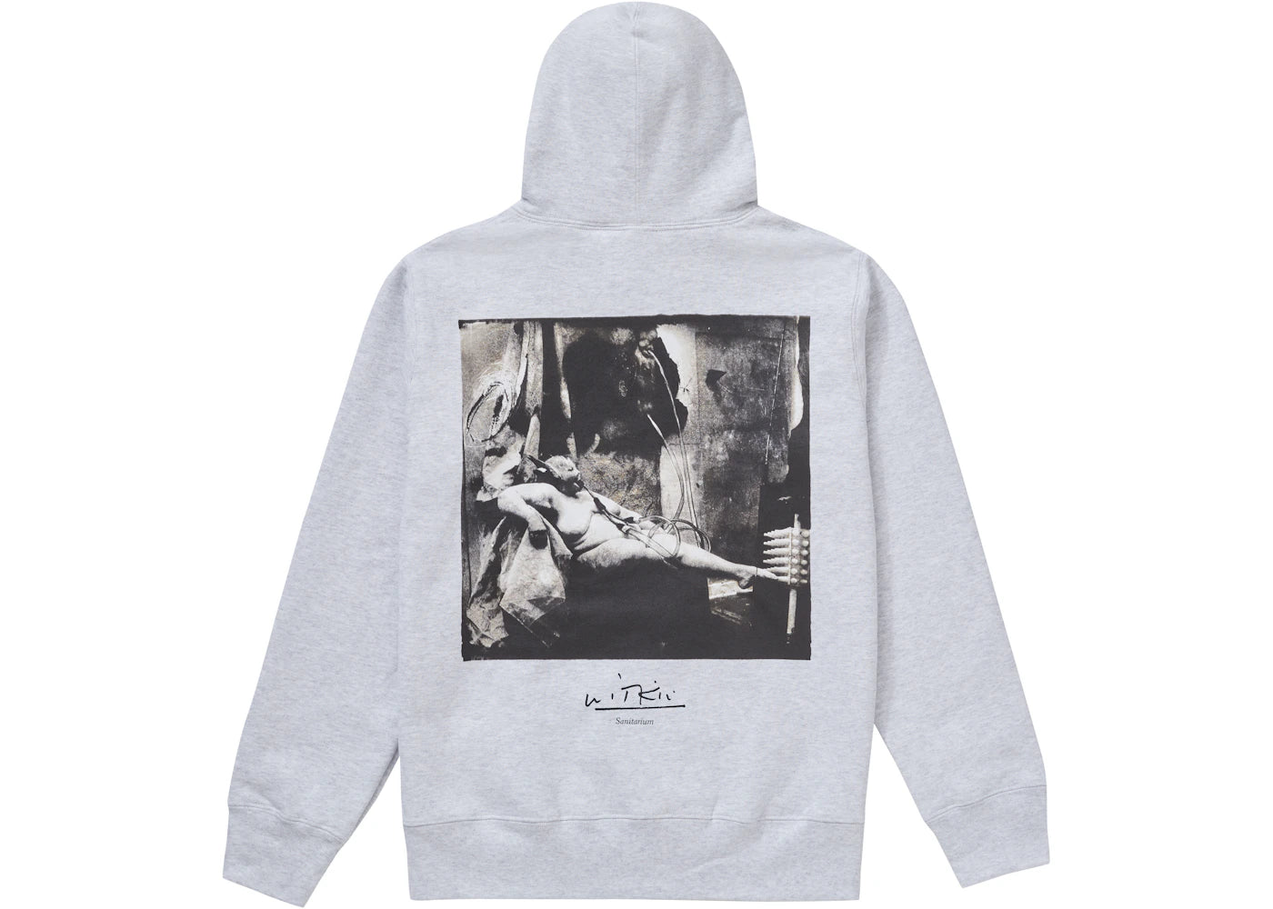 Supreme Joel-Peter Witkin Sanitarium Hooded Sweatshirt Ash Grey