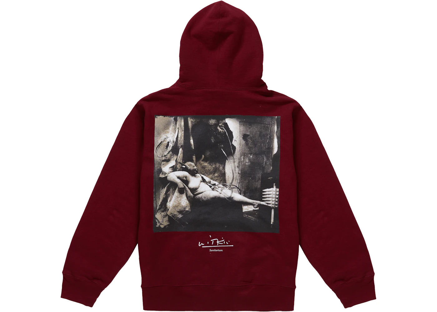 Supreme Joel-Peter Witkin Sanitarium Hooded Sweatshirt Cardinal