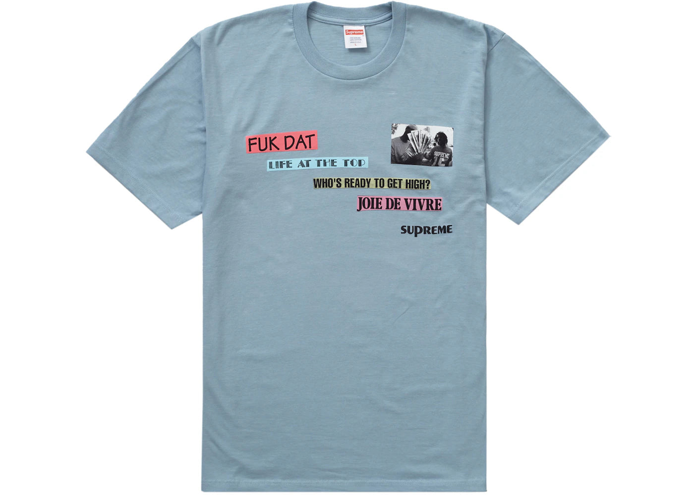 Supreme Joie De Vivre Tee Dusty Blue