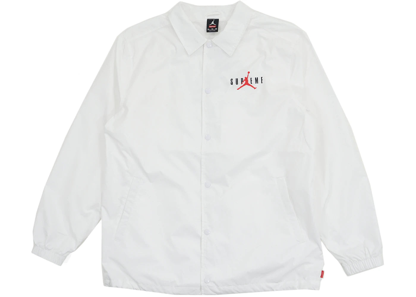 Supreme Jordan Coaches Jacket White