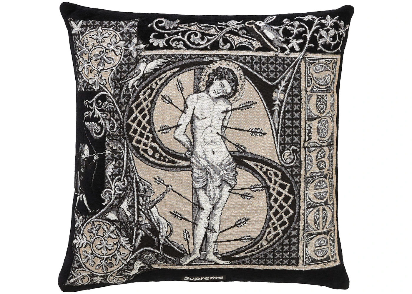 Supreme Jules Pansu Saint Pillow Black