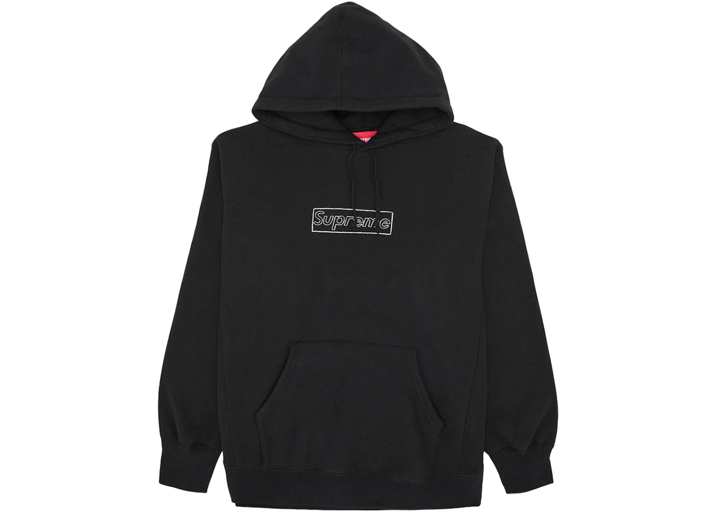 Supreme KAWS Chalk Logo Hooded Sweatshirt Black