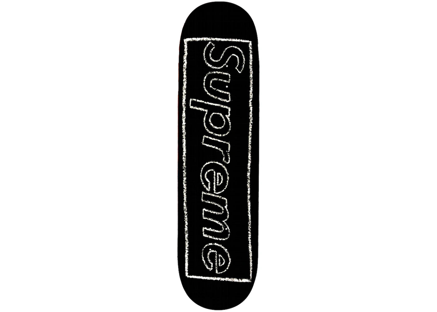 Supreme KAWS Chalk Logo Skateboard Deck Black