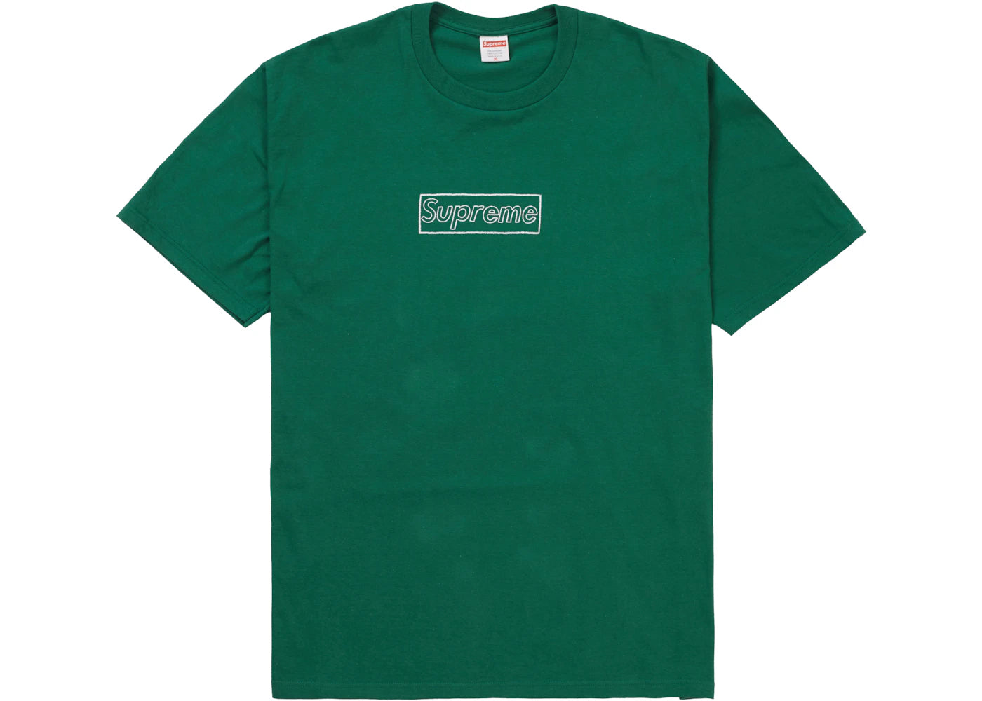 Supreme KAWS Chalk Logo Tee Light Pine