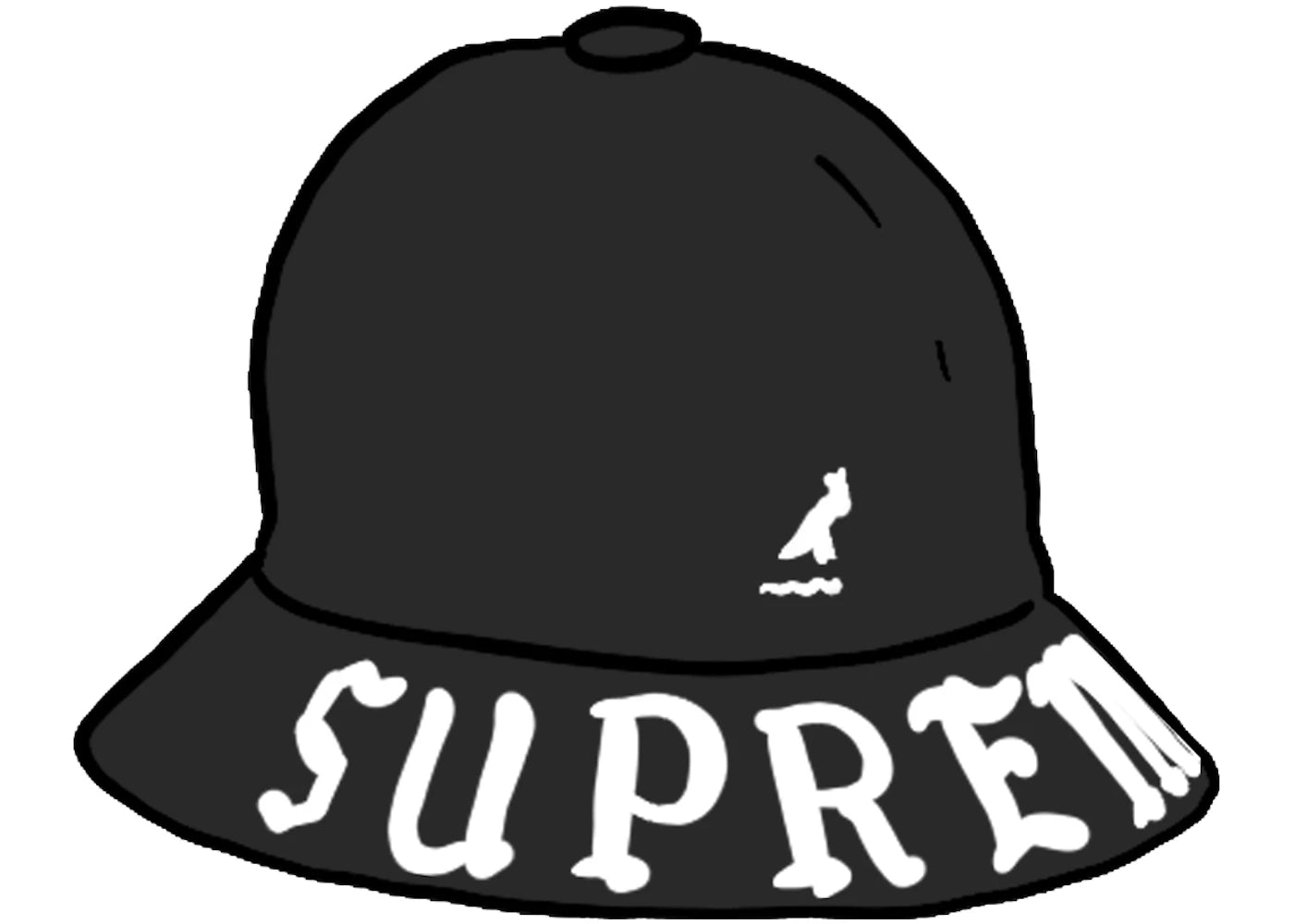 Supreme Kangol Bermuda Casual Hat Black