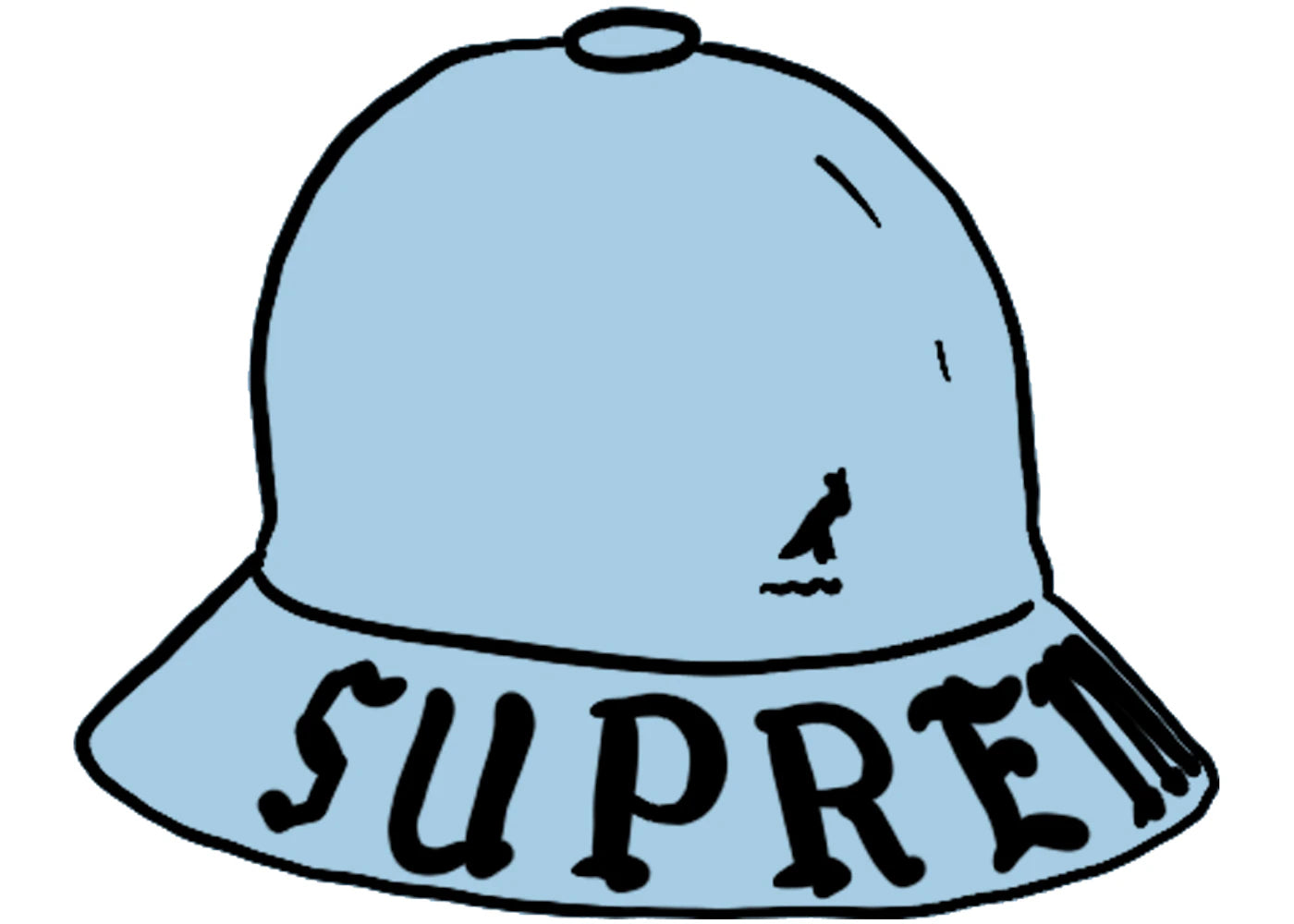 Supreme Kangol Bermuda Casual Hat Light Blue