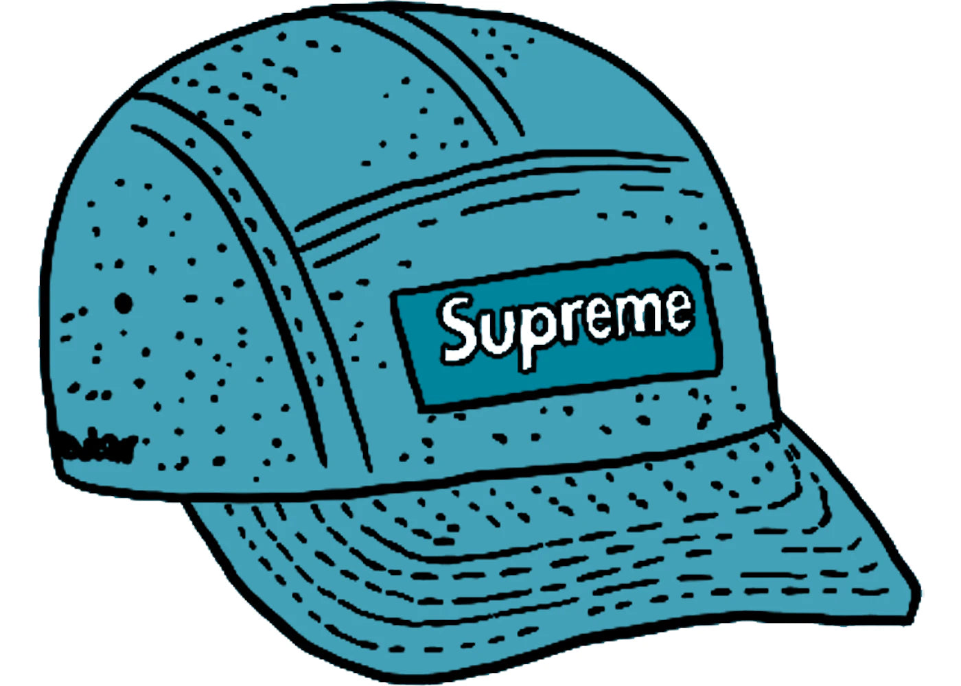 Supreme Kevlar Camp Cap Blue